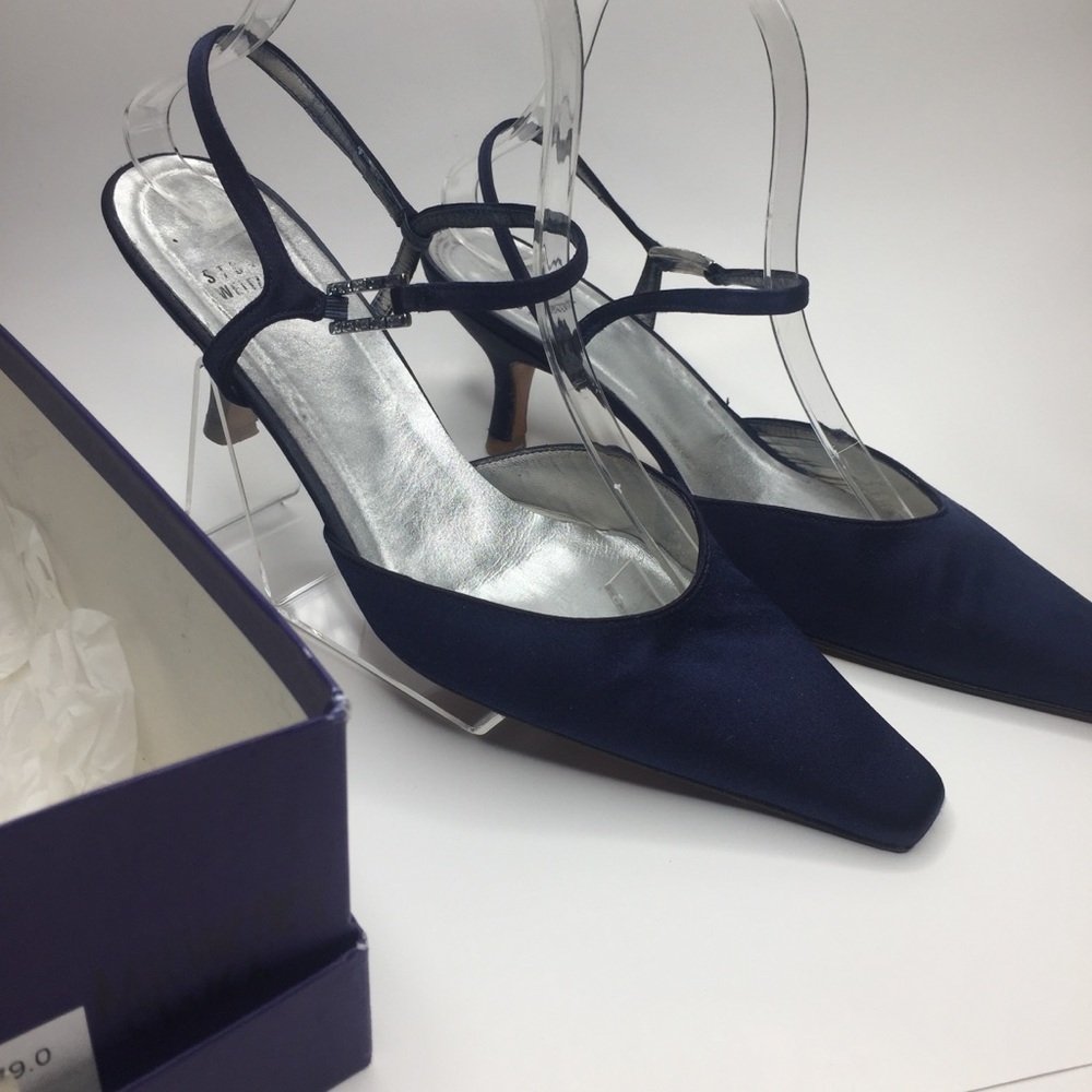 Stuart Weitzman || PURPLE "Waltzing" Satin Shoes